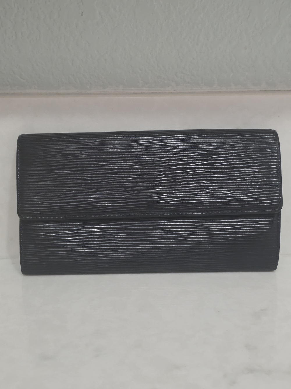 Auth Louis Vuitton  Black Epi Porte Feuille Sarah Long  Wallet CA0919 Pre-owned